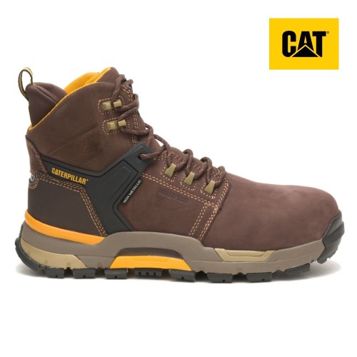 Caterpillar Edge Waterproof Nano Toe Miesten Turvakengät kahvi (WUNAH)